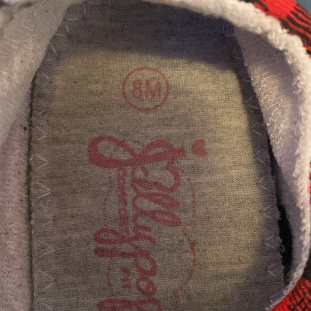 Jelly Pop Black/Red Gingham Lace Up Dallas Sneaker “SOLD-OUT” - Picture 7 of 8
